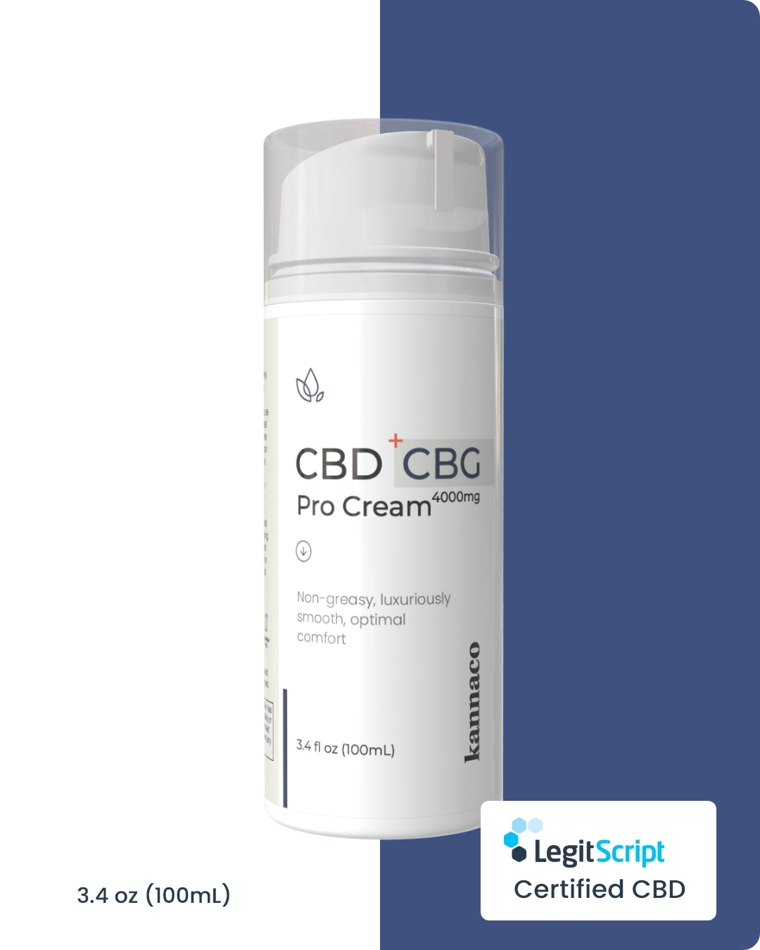 Pro Cream CBD Topical Cream - Muscle, Back, Joint | Kannaco CBD