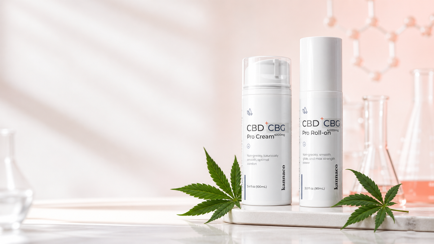 CBD vs. CBG: The 1:1 Ratio That Makes KannaCo Pro Cream Different
