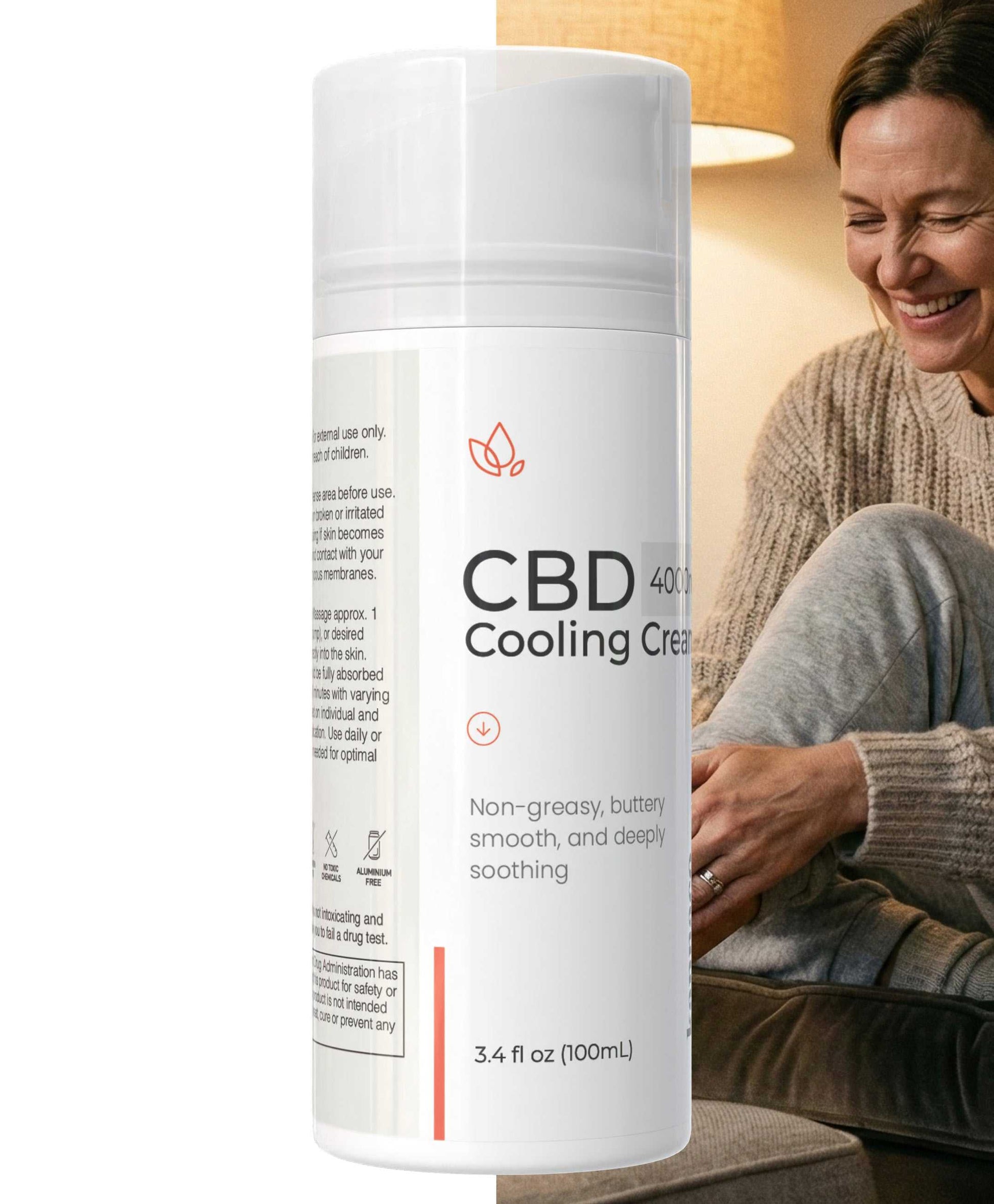 CBD Cooling Cream bottle for deep, soothing, non-greasy relief